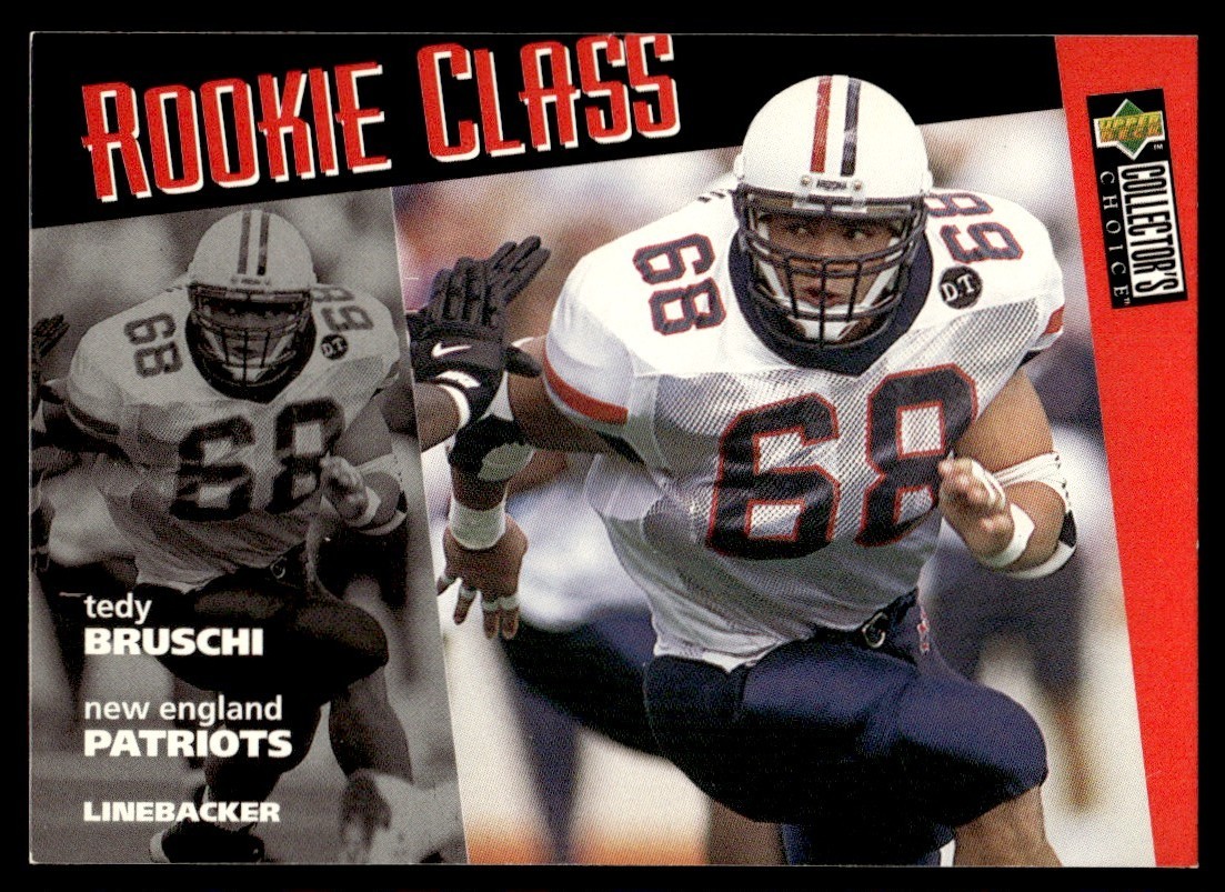 1996 Collector's Choice #37 Tedy Bruschi – Patriots (RC)