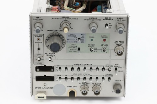 Tektronix 7D01 Logic Analyzer Module 7000 Series Plug-In Tested Working 16 Ch.