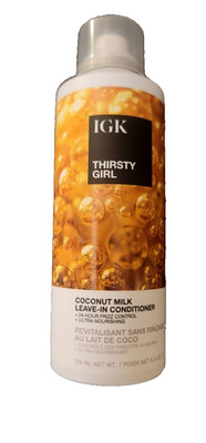IGK Thirsty Girl Coconut Milk Leave in Conditioner 5 oz Frizz Control