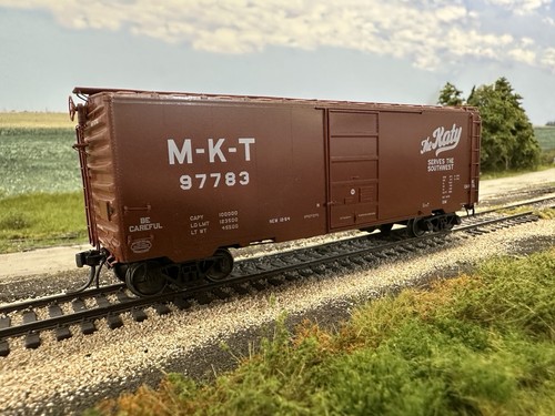 Kadee 4521 HO Missouri, Kansas y Texas MKT Katy 40' PS-1 Boxcar #97783 | Zustand: Used