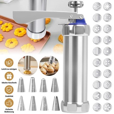 Gebäck Presse Keksausstecher Churros Maker Spülmaschinenfest Premium für Kekse