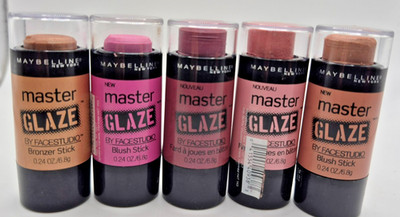 B1G1 AT 20% OFF (Add 2) Maybelline Master Glaze Blush/Bronzer Stick -Damaged Tip