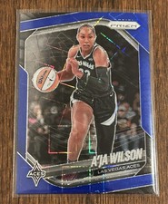 2025 Panini Prizm WNBA #76 A’Ja Wilson Blue Velocity Prizm - Las Vegas Aces