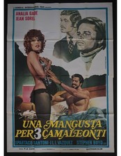 Manifesto UNA MANGUSTA PER TRE CAMALEONTI Jean Sorel Lazaga Gade' A564 Poster