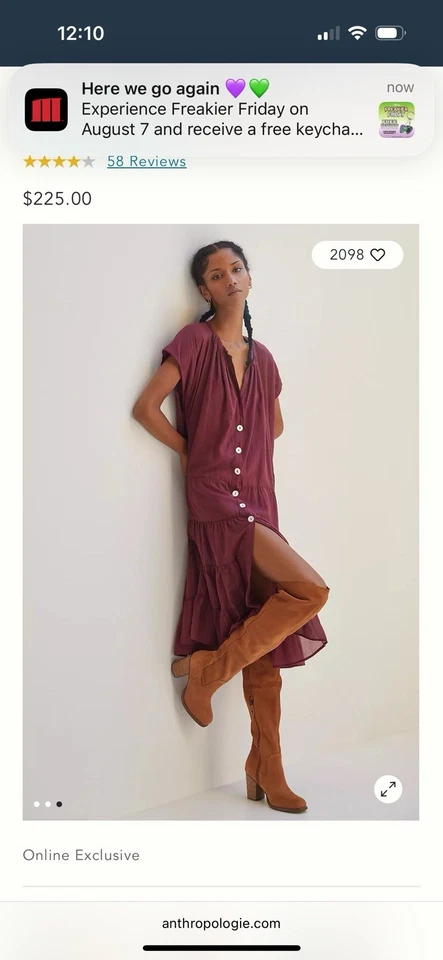 Женские сапоги Kelsi Dagger Brooklyn Logan высотой выше колена замшевые медовые размер 9 - Изображение 3 из 4