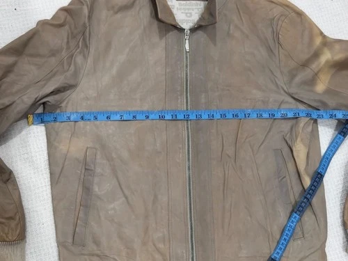 Baldinini Trend Men's Genuine Jacket Brown/Taupe Size 54 Italy image 5