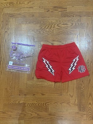 Eric Emanuel EE Shorts Red Lightning Bolt Design size XL