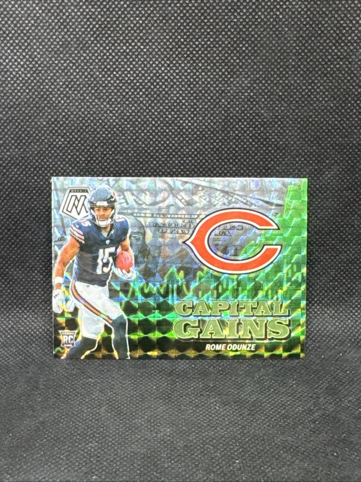 2024 Panini Mosaic - Capital Gains Rome Odunze #16 Silver Prizm (RC)