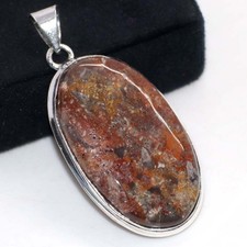 925 Silver Plated Mexican Laguna Lace Pendant Jewelry Size 2.1" AU E052