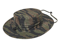 MILITARY ADJUSTABLE BOONIE HAT IN TIGER STRIPE CAMO
