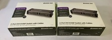 Lot of 2 IOGEAR GCS1102 2-Port DVI KVMP Switch with Audio and Cable "V3B"