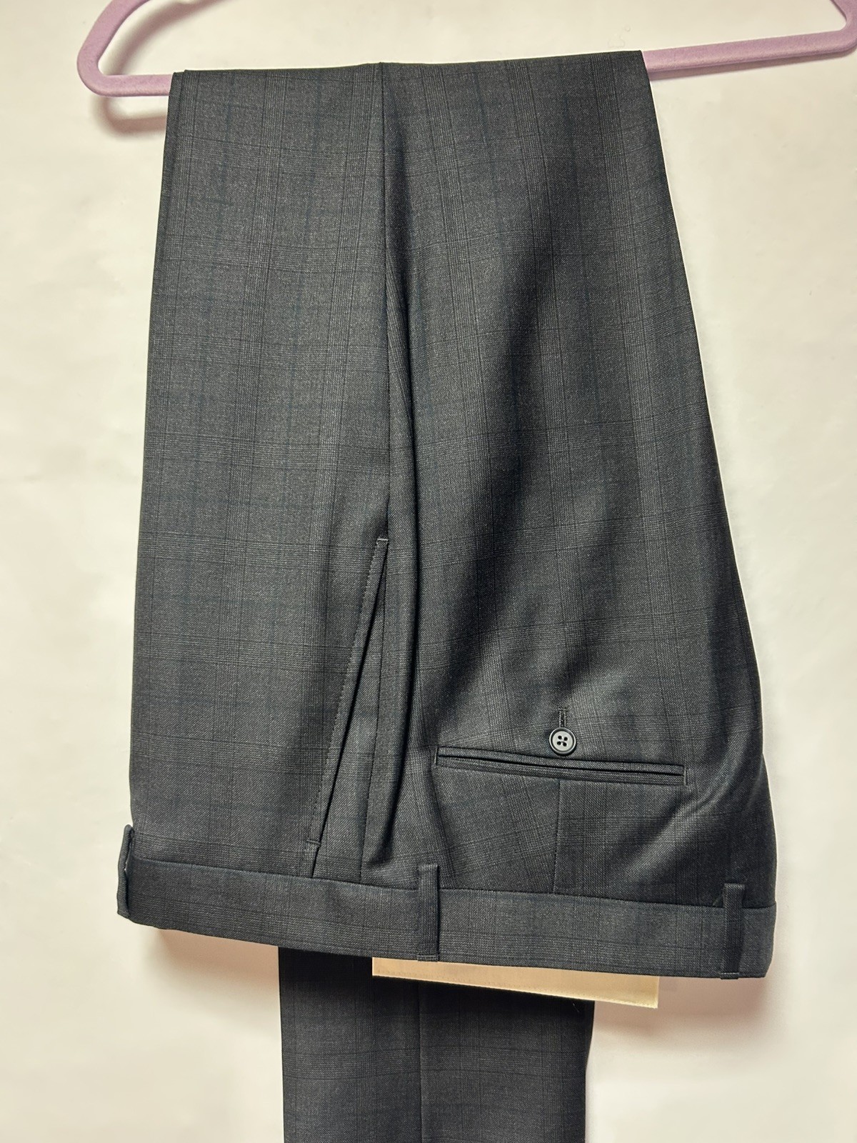 Brooks Brothers Men’s Gray 2 piece Suit  size  40R Slim Fit Made in Italy NWT image 7