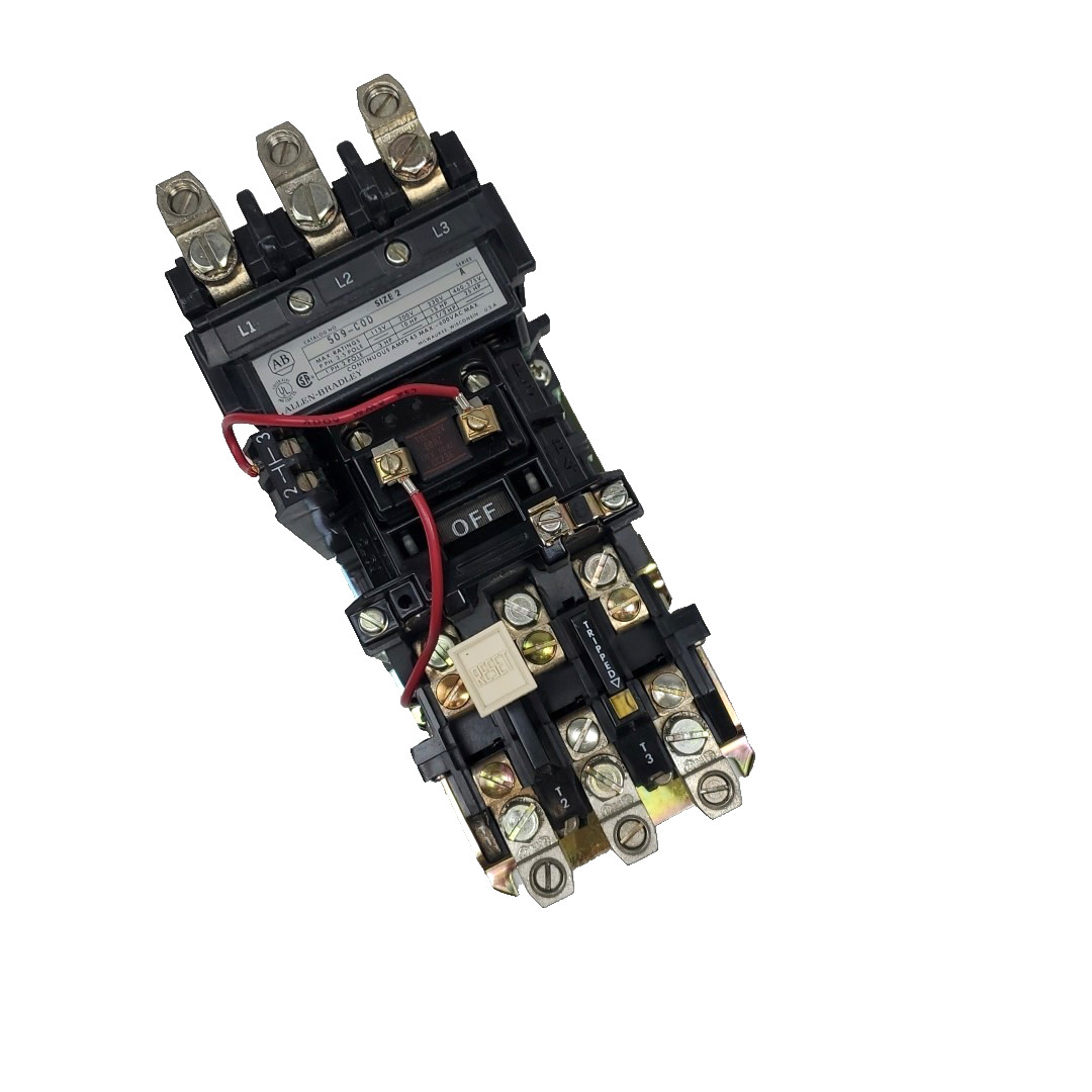 Allen Bradley Motor Starter - 509-C0D NEMA Size 2 Series A - 509-COD
