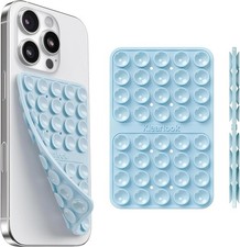 Silicone Suction Cup Phone Case Mount Double Sided, Silicon Sticky Phone Grip wi