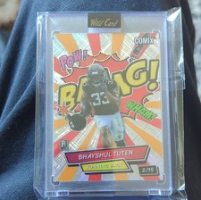 Wild Card Comix BhayShul Tuten Rookie Serial #2/15 Football Card