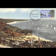 Carte maximum v5 - n° 1312 - Série touristique. Arcachon