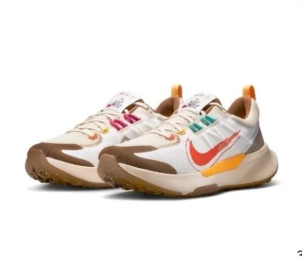 Nike Mens Juniper Trail 2 Trail Shoe In Sanddrift Safety Orange 10