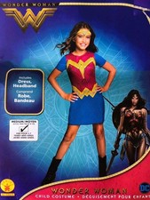 Wonder Woman Child Costume Medium 8 To 10 With Accessories