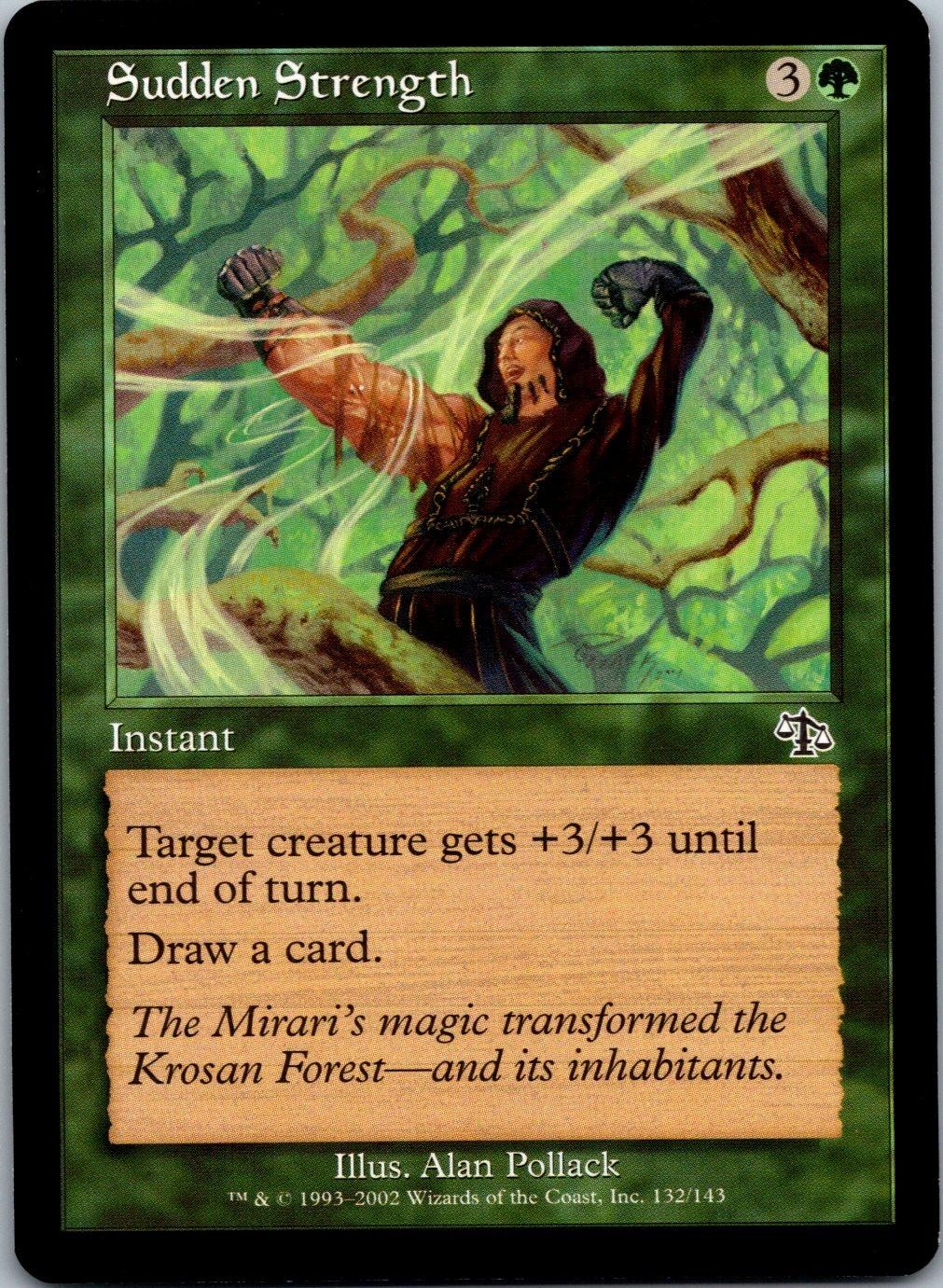 Sudden Strength 132 Common Judgment Magic: The Gathering Lightly Played