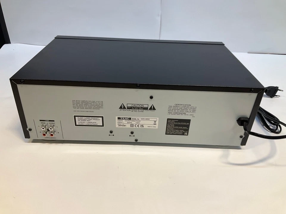 TEAC AD-850-SE CD- & Kassettenspieler mit USB, Schwarz 6#25135115 - Bild 2 von 4