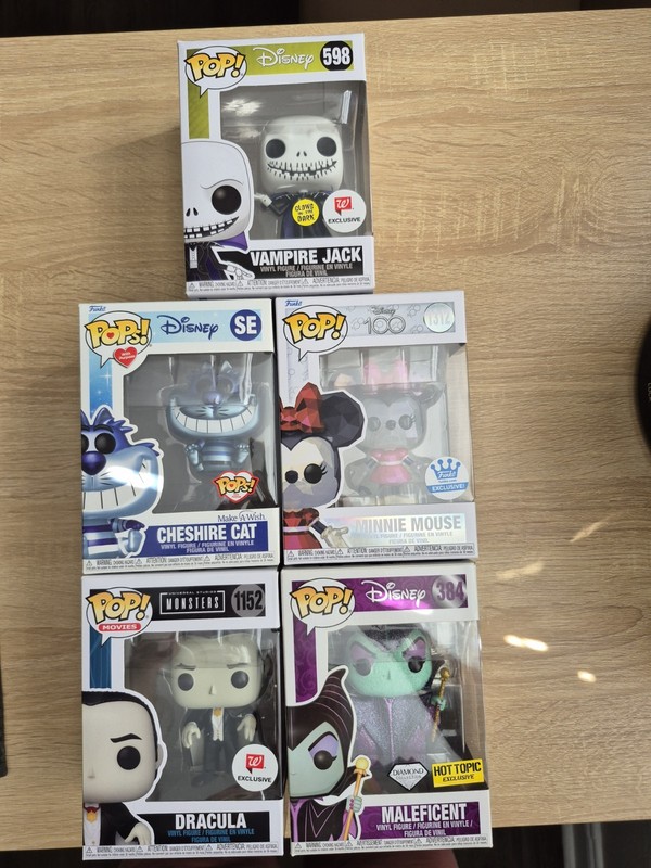 Funko Misc Disney Lot Exclusives GITD Jack Skellington  HTF Diamond versions 