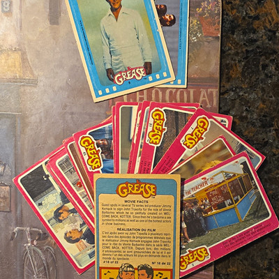 Topps 1978 Grease Movie Facts Non-Sport Trading Cards Lot - 22 Cards