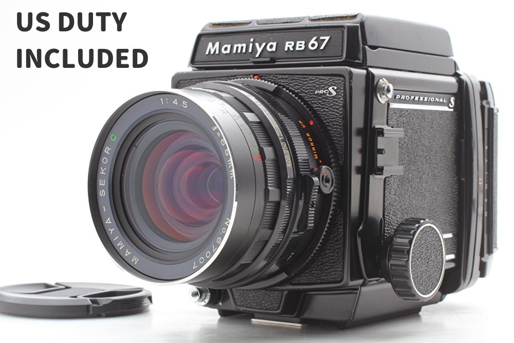 [ MINT ] Mamiya RB67 Pro S Film Camera+ Sekor C 65mm f4.5 Lens + 120 From JAPAN