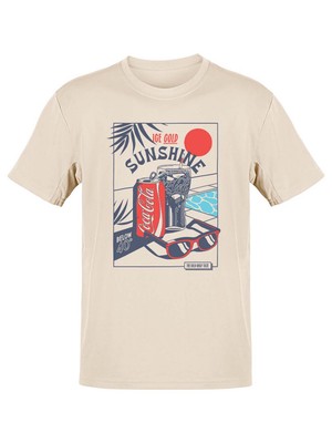 Officially Licensed Coca-Cola Ice Cold Sunshine Poolside Graphic Women's T-shirt