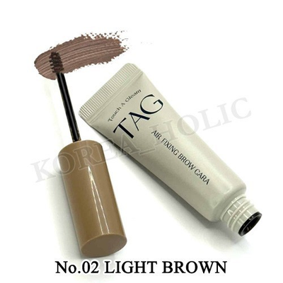 #ad TAG Air Fixing Brow Cara 9g #02 Light Brown Eyebrow Mascara Korean Cosmetics NEW $17.09