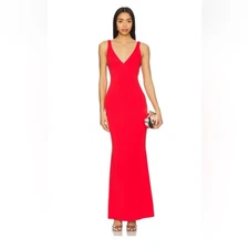 Katie May Tina Gown in Cherry XS