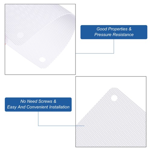 6PCS PC Filtre à Poussière, 120x120mm PVC Boîtier Ordinateur Refroidisseur Anti-Poussière Maille Blanc - Photo 4/4