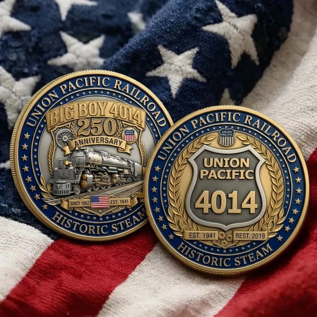 America 250th Anniversary Union Pacific Big Boy 4014 Coin