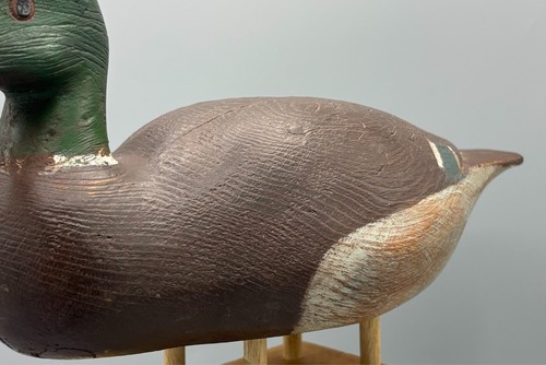 QUÉBEC PEINTURE ORIGINALE VINTAGE LEURRE CANARD COLVERT PAUL-EMILE LACOMBE (1914-2005) - Photo 8/15