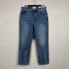 Everlane Jeans Womens 30R Vintage Mid Blue The 90's Cheeky Jean High Rise Button