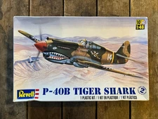 Revell P-40B Tiger Shark - 1:48 Scale Plastic Model Kit Original Box