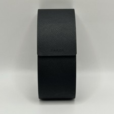 Prada Black Vertical Magnetic Hard Glasses Case With cloth 6" x 2 " x 2  "