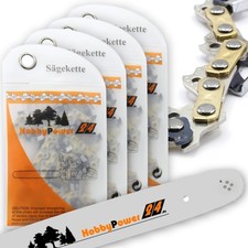4x Sägekette + Schwert Halbmeißel 30cm 3/8" LP 1,1mm 45TG für DOLMAR ES-172A QS