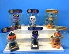 Lot of 6  Halloween Solar Dancing Figures Pumpkin Scarecrow Ghost-Dracula