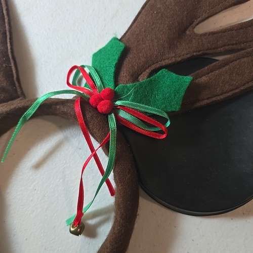VTG Disney MICKEY MOUSE EARS Reindeer Antlers Headband | Christmas - Picture 2 of 5