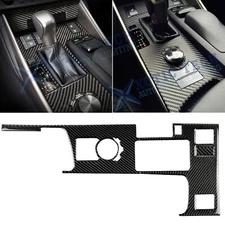 Real Carbon Fiber Gear Shift Box Panel Cover Trim For Lexus IS250 2015-15 IS300