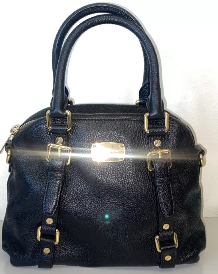 Alvorlig jeg er syg Penneven Michael Kors Est 1981 Signature Black Leather Hand Bag. USED TWICE ONLY |  eBay