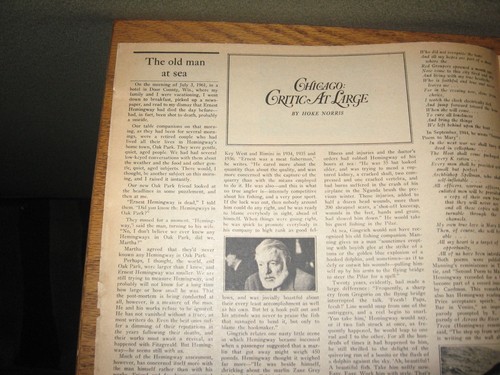 1965 Chicago Sun-Times Bellow & Cooke on J.F.K., Hemingway, Edel, Harrington - Picture 4 of 4