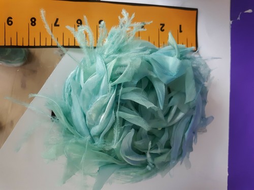 Splendid Shag and Feather Vintage Hat Very Small Size Pretty Blue - Picture 4 of 6