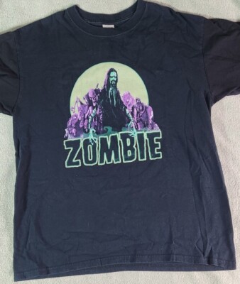 Vintage Rob Zombie T-Shirt Living Dead Girl Double Sided Size Lg