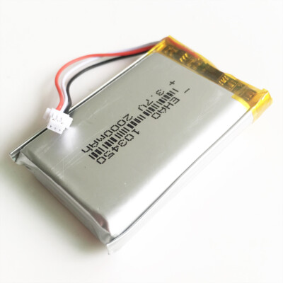 3.7V 1200mAh 603450 Lipo Rechargeable Battery + JST 3Pin 1.0/1.25