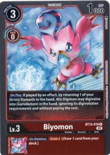 Digimon Card - (NM) Biyomon BT13-010 Foil Rare - Bandai