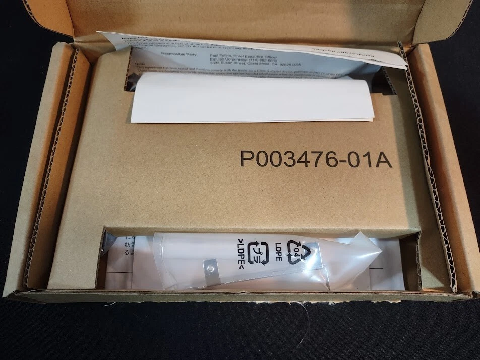 Emulex LightPulse LPE11000-M4 4GB/S PCI Express Fibre SFF Host Bus Adapter Card - Image 3 of 4