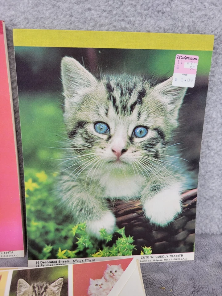 Diseños de gatitos surtidos lindos 108 tarjetas y 46 sobres - 5,75" x 7,25" Foto 4 de 4