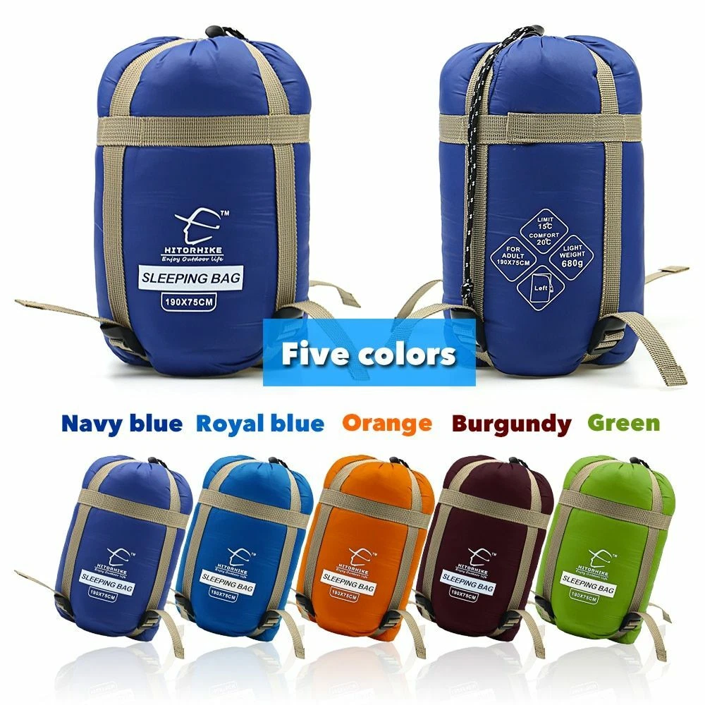 Outdoor Sleeping Bag Camping Hiking Emergency Ultralight Waterproof Adult Travel