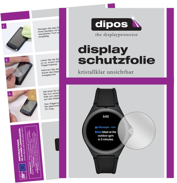 5X Schutzfolie FüR Puma PT9100 Smartwatch Display Folie Klar Displayschutzfolie-image
